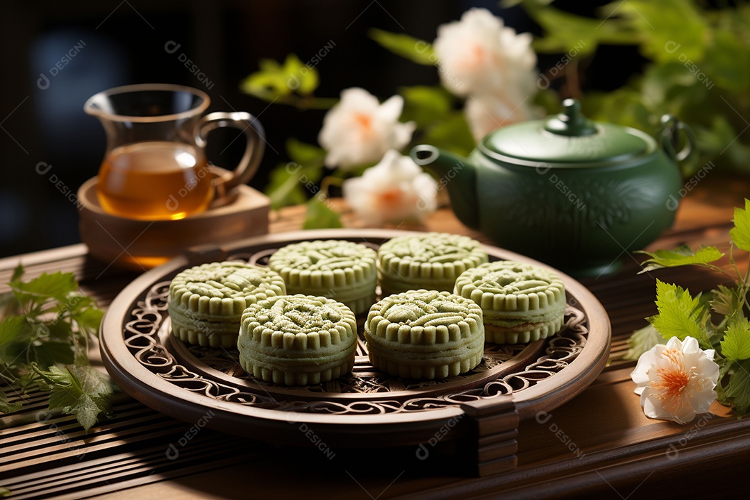 Bolo da lua do festival de meados do outono