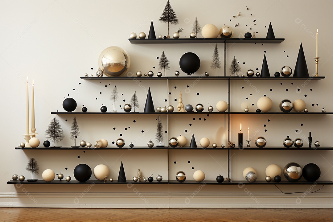 Decorações de natal minimalistas