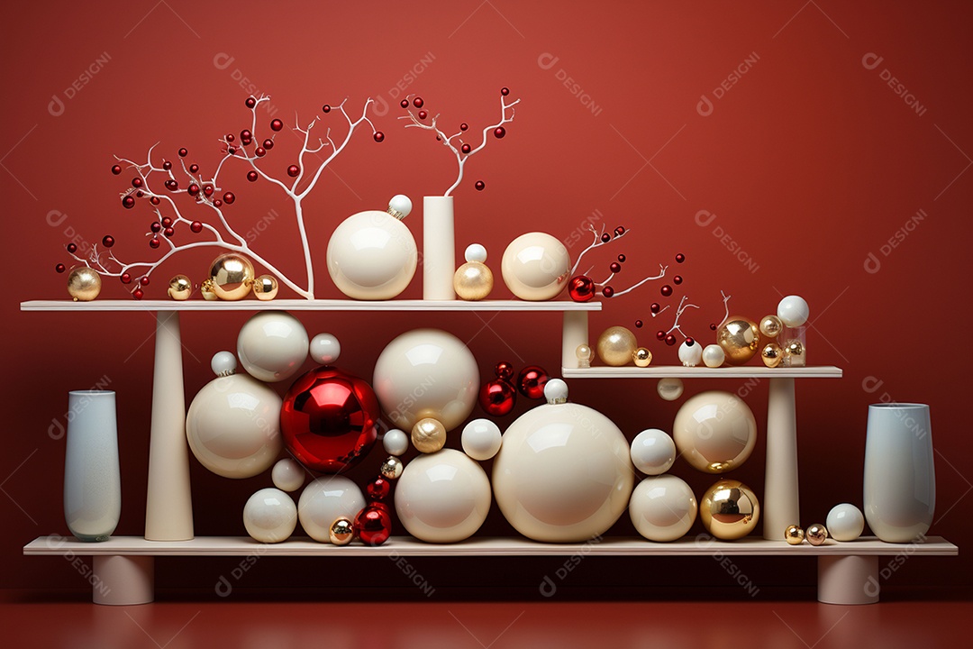 Decorações de natal minimalistas