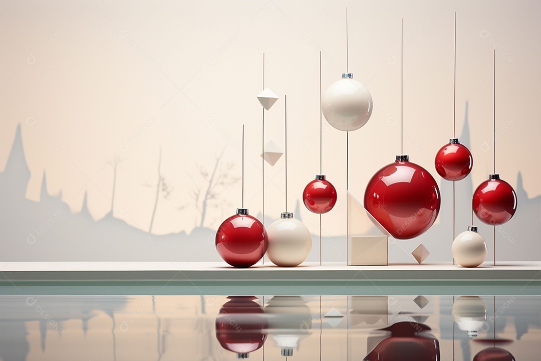 Decorações de natal minimalistas