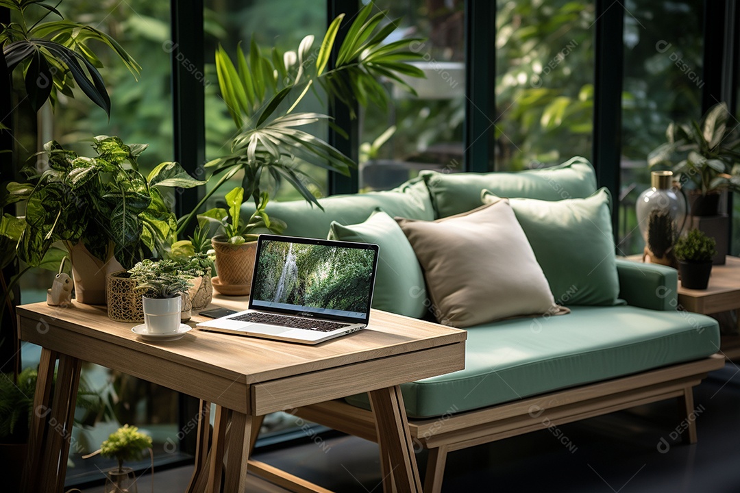 Elegância interior de casa moderna