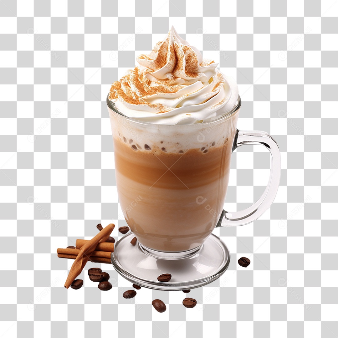 Café Cappuccino PNG Transparente