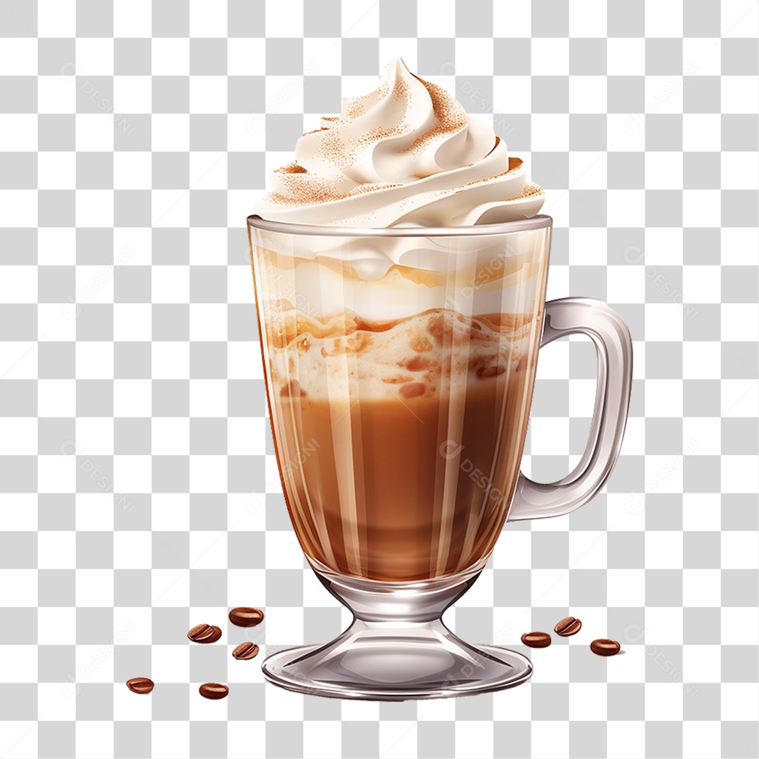 Café Cappuccino PNG Transparente