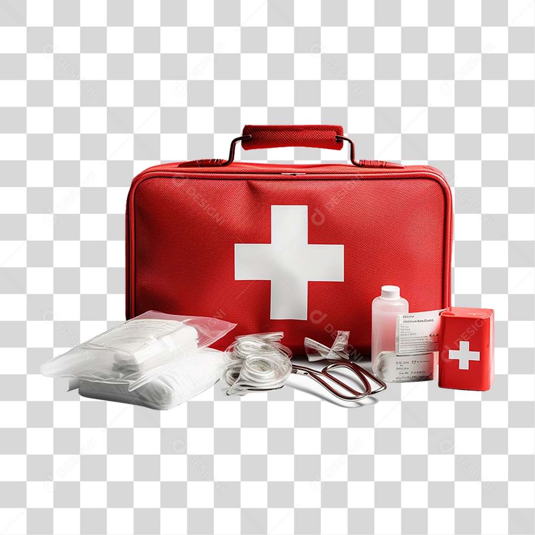 Maleta de Ajuda Médica PNG Transparente