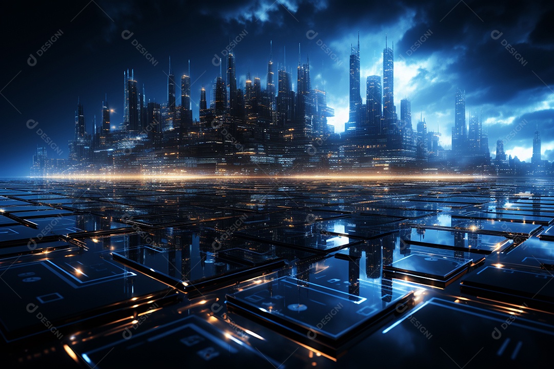 Fundo de tecnologia moderna