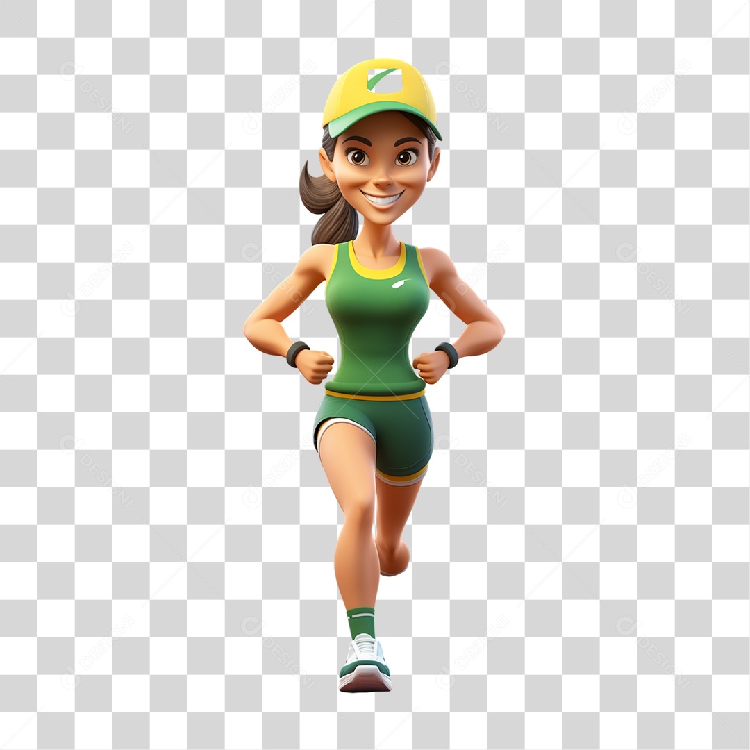 Atletas Corredores PNG Transparente