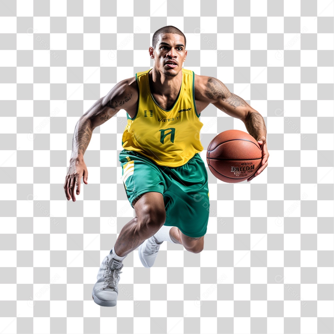 Atletas Jogador de Basquete PNG Transparente