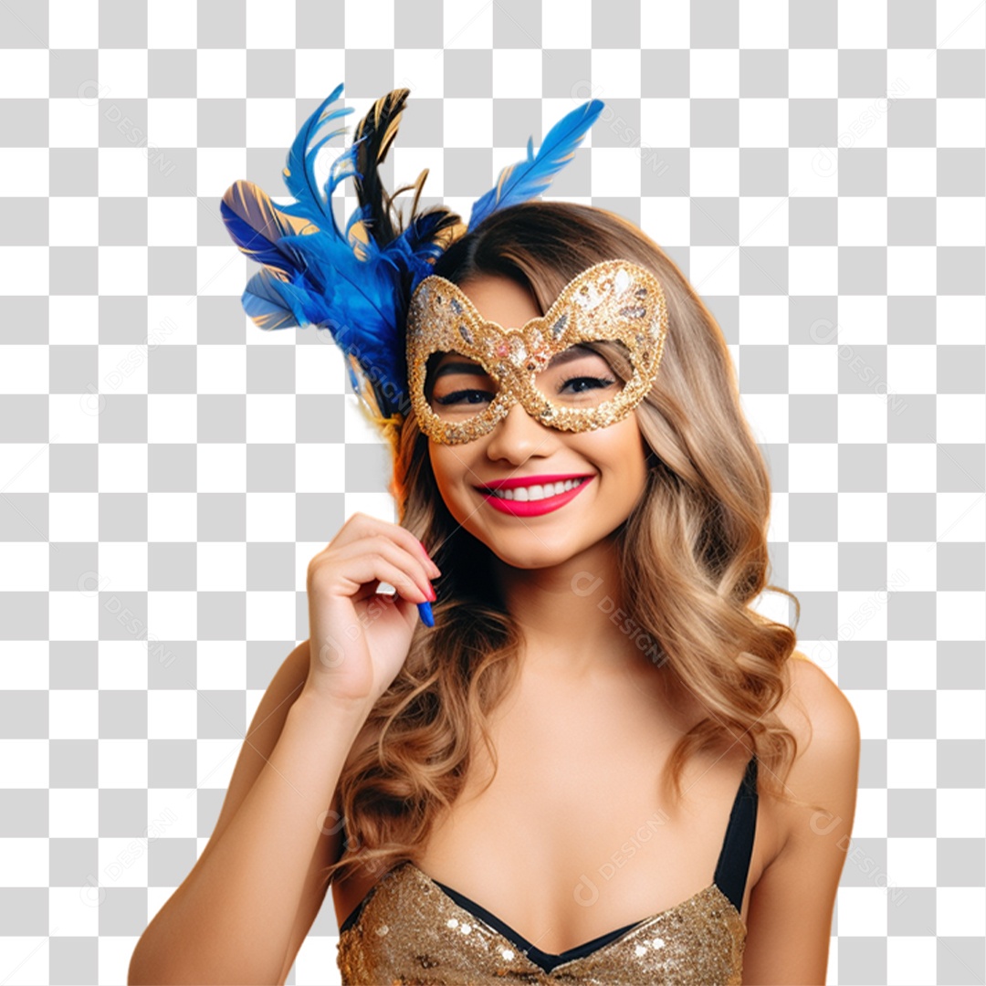 Mulher Fantasiada Para o Carnaval PNG Transparente