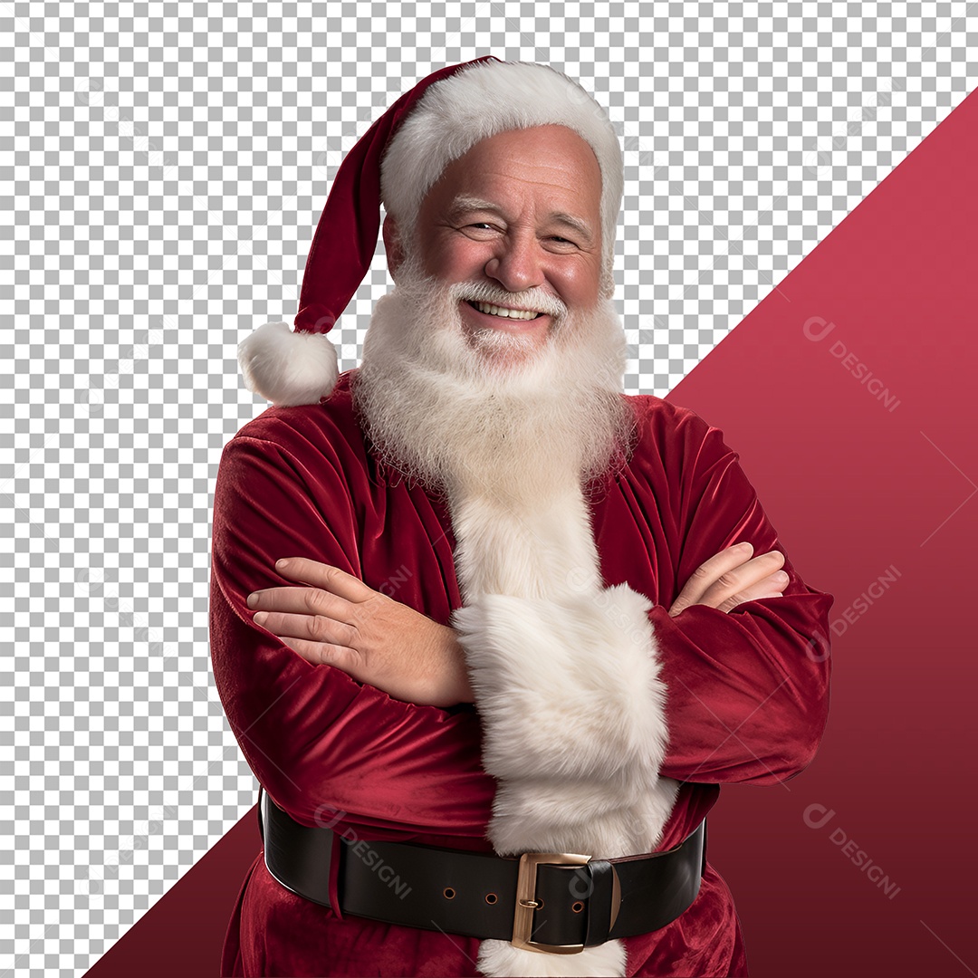 Personagem 3D Papai Noel Para Composição PSD