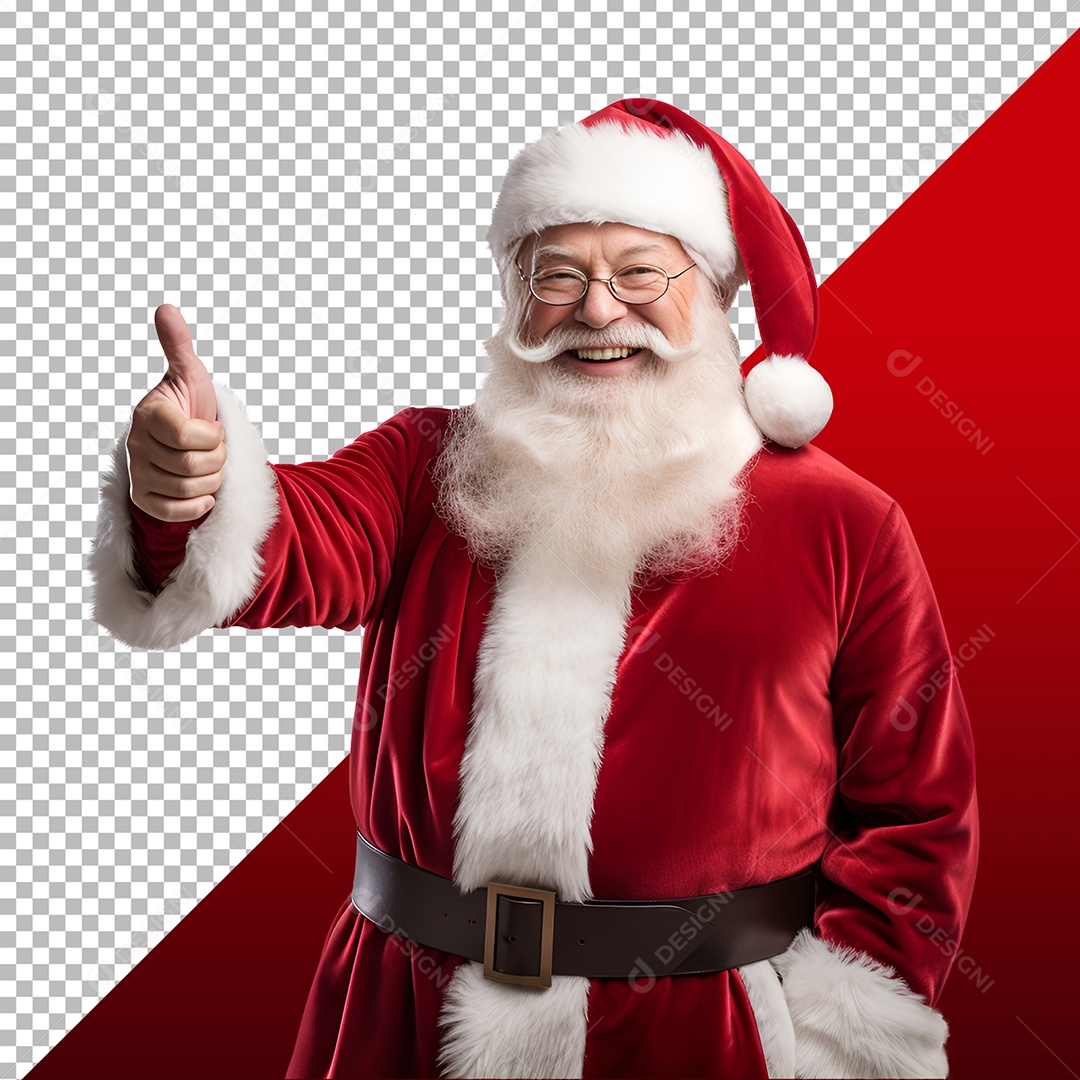 Personagem 3D Papai Noel Para Composição PSD