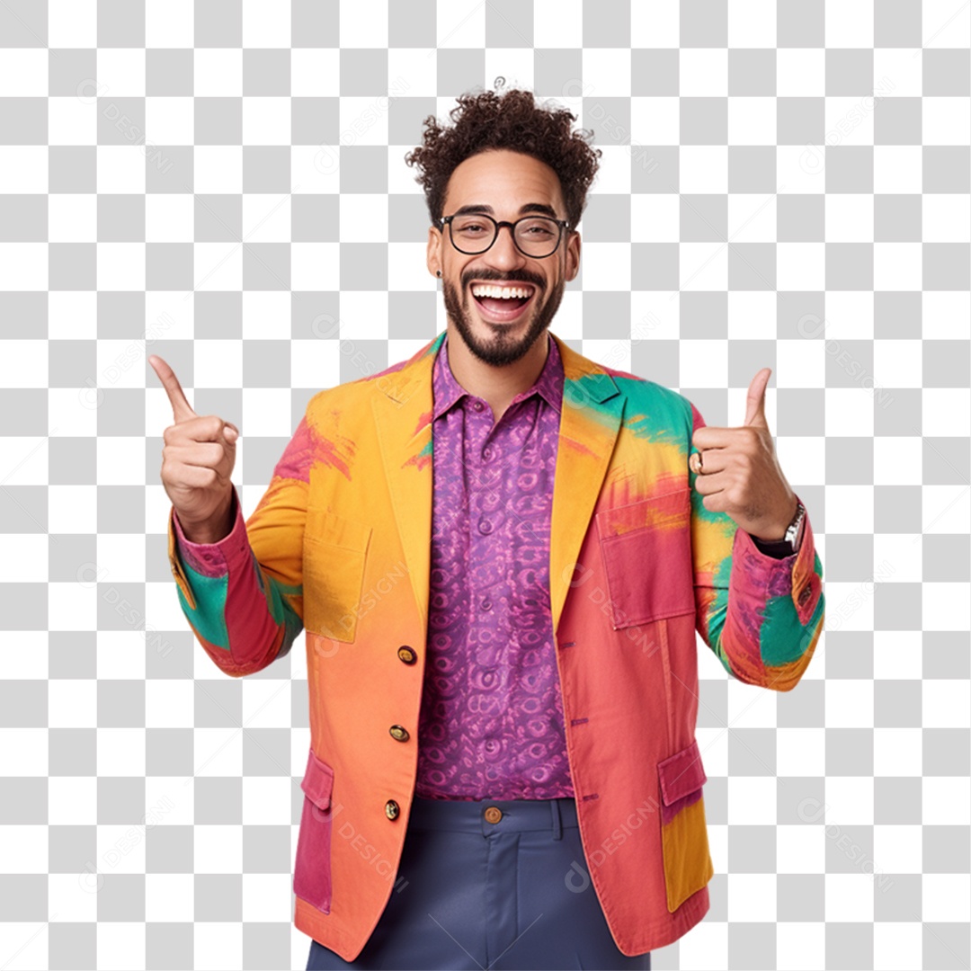 Homem Vestido Para o Carnaval PNG Transparente