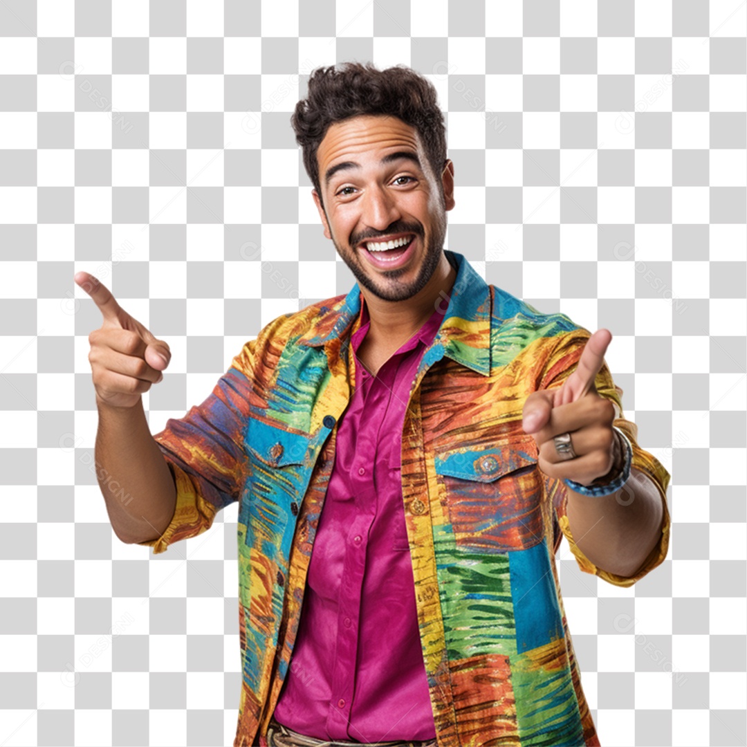 Homem Vestido Para o Carnaval PNG Transparente