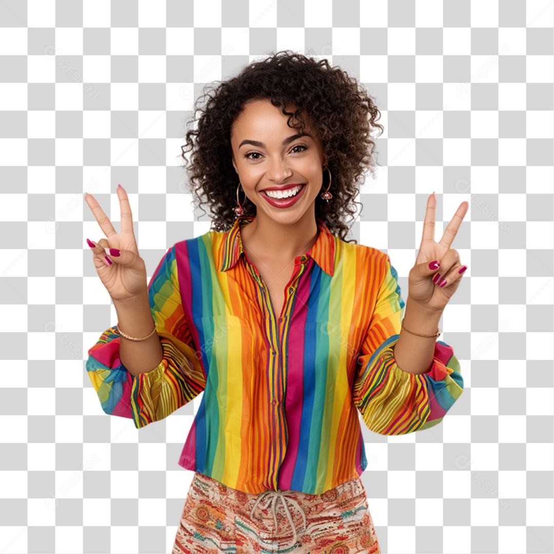 Mulher Vestida Para o Carnaval PNG Transparente