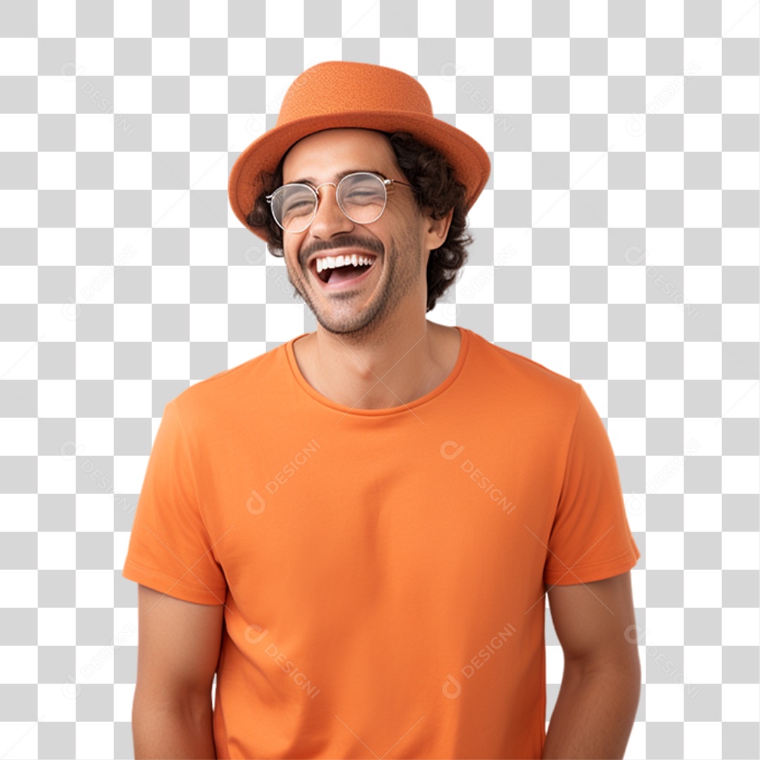 Homem Sorrindo Alegre PNG Transparente