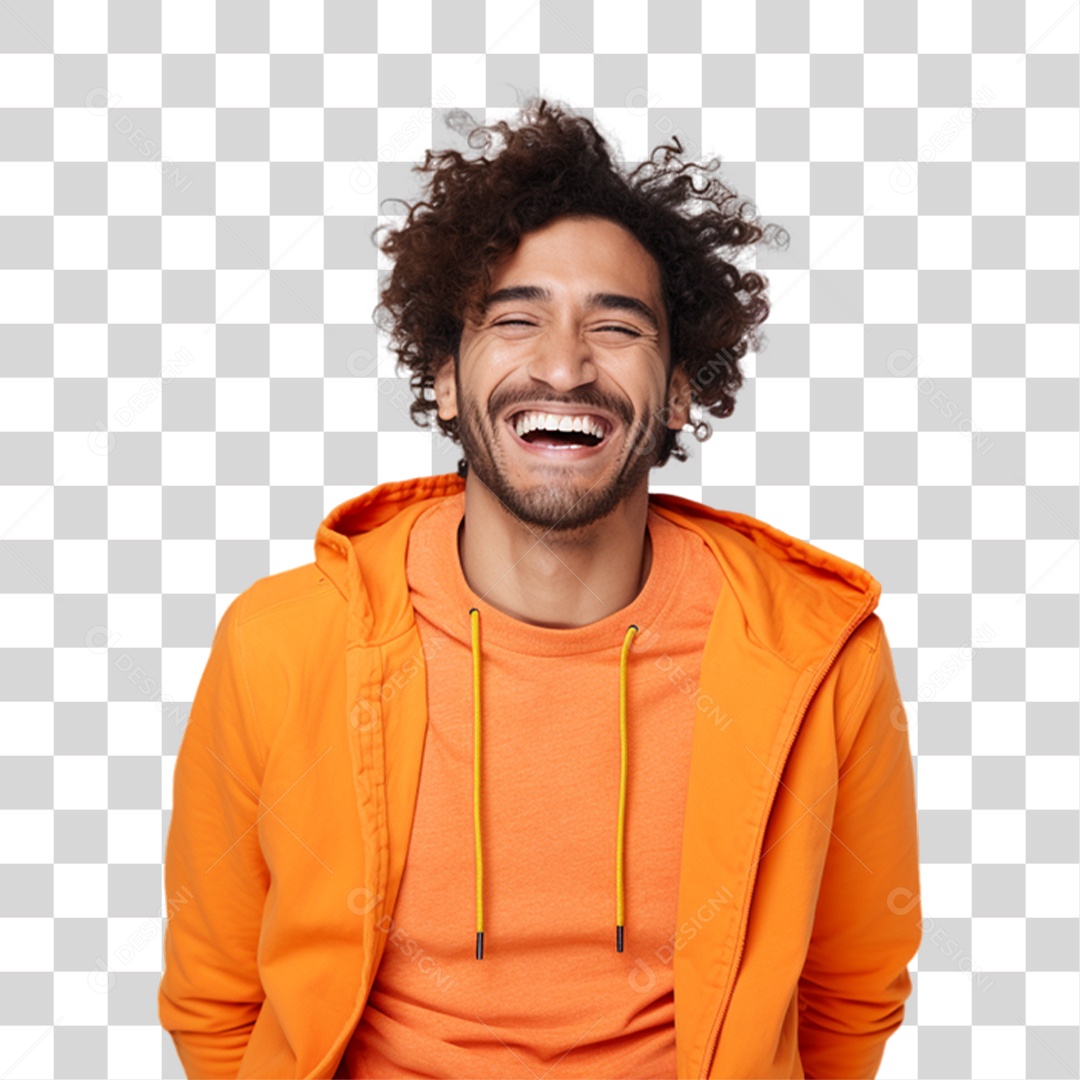 Homem Sorrindo Alegre PNG Transparente