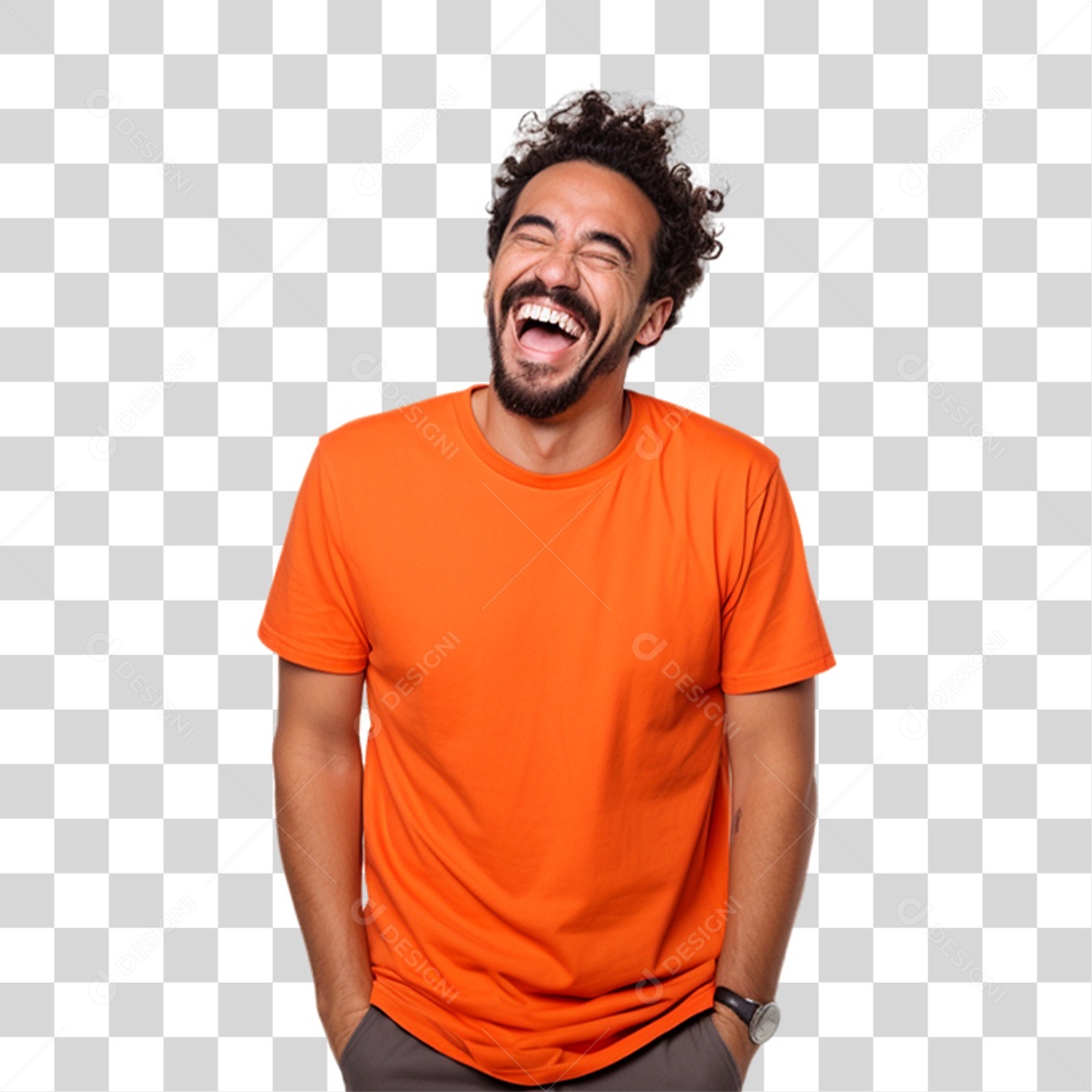 Homem Sorrindo Alegre PNG Transparente