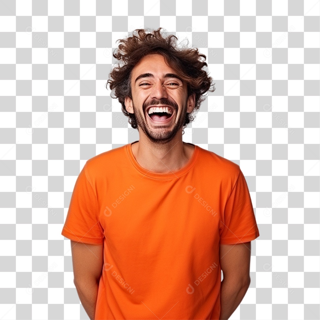 Homem Sorrindo Alegre PNG Transparente