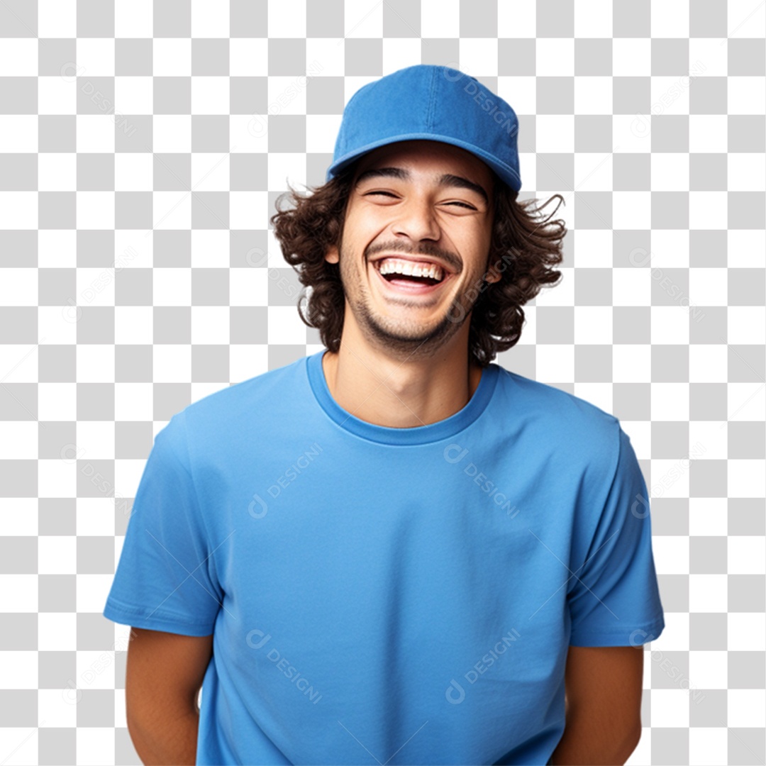 Homem Sorrindo Alegre PNG Transparente