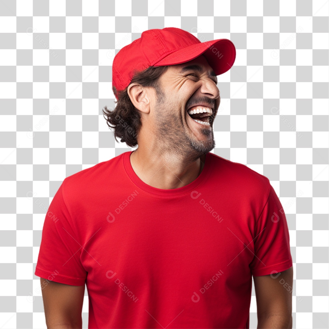 Homem Sorrindo Alegre PNG Transparente