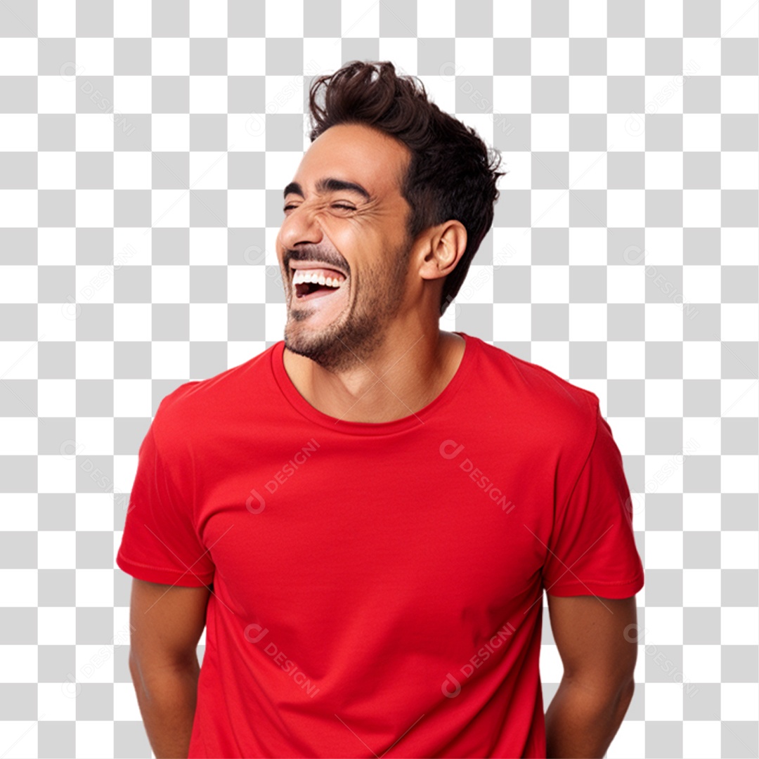 Homem Sorrindo Alegre PNG Transparente