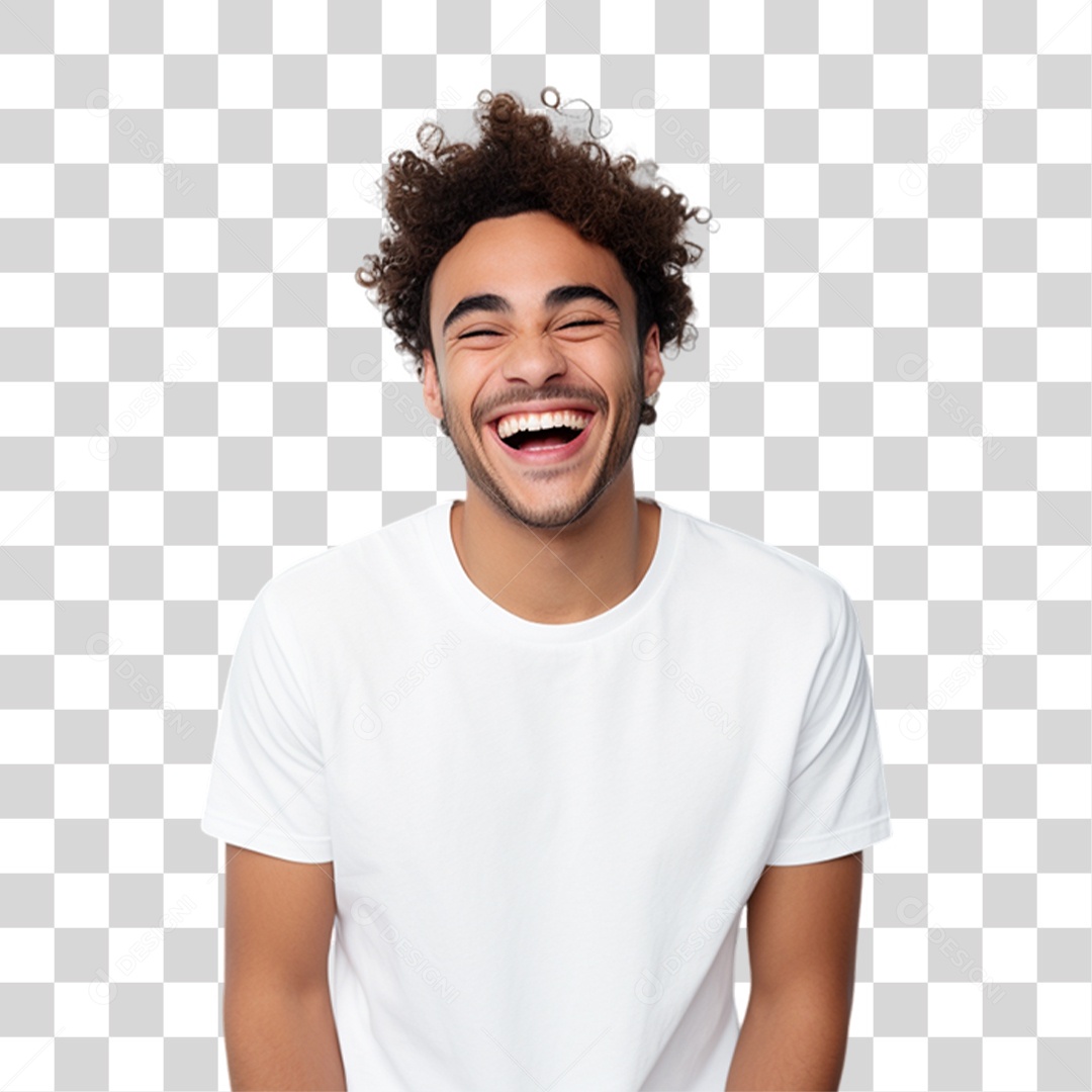 Homem Sorrindo Alegre PNG Transparente