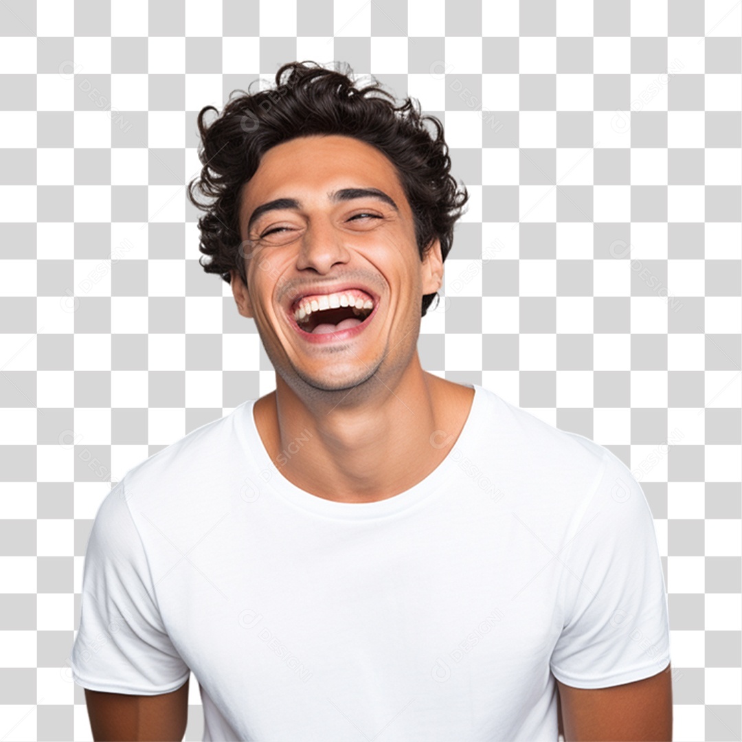 Homem Sorrindo Alegre PNG Transparente