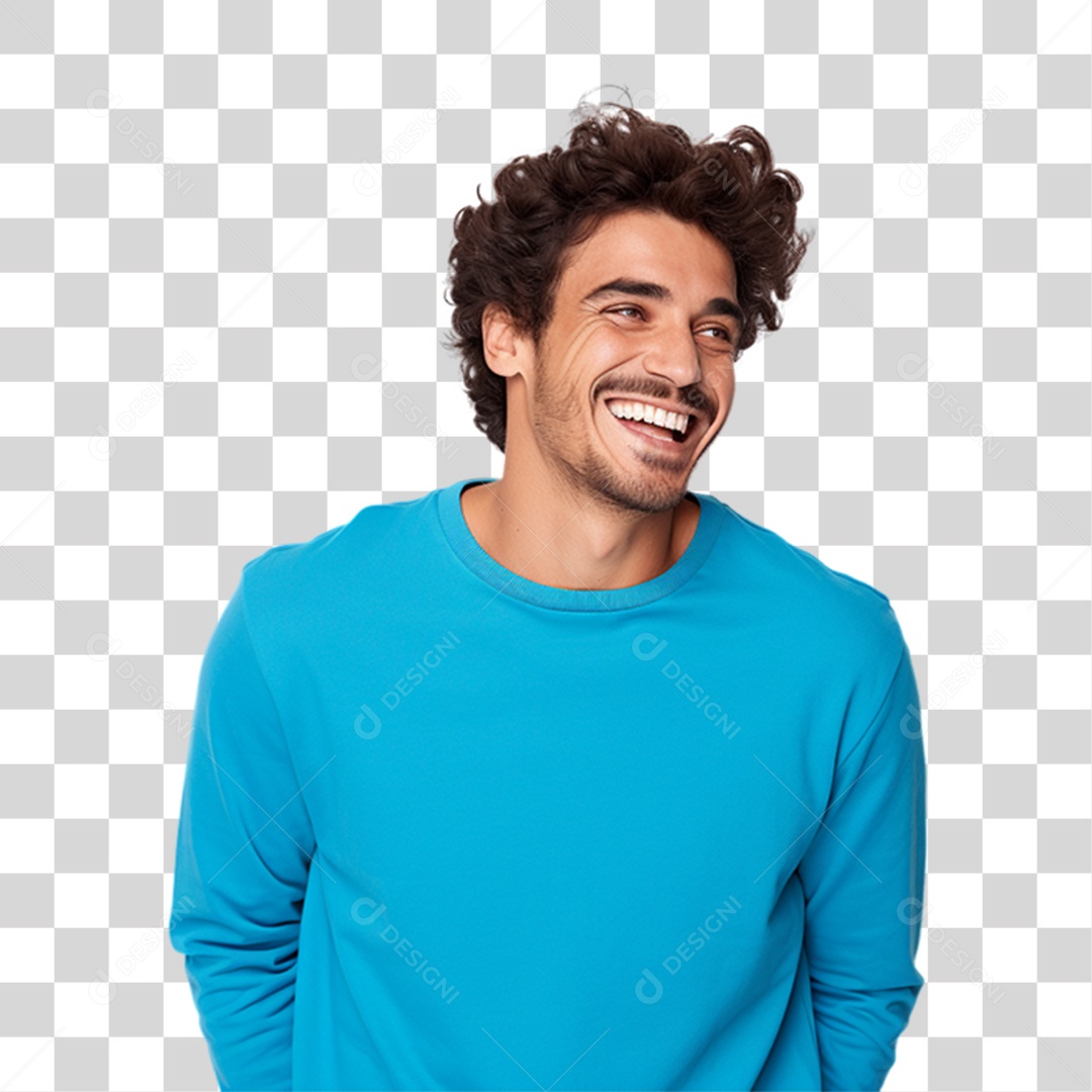 Homem Sorrindo Alegre PNG Transparente
