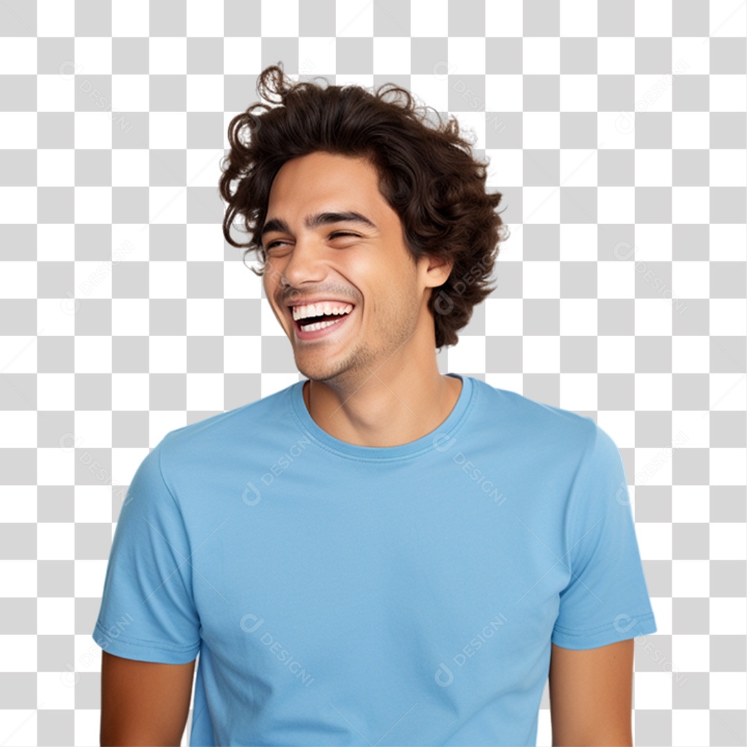 Homem Sorrindo Alegre PNG Transparente