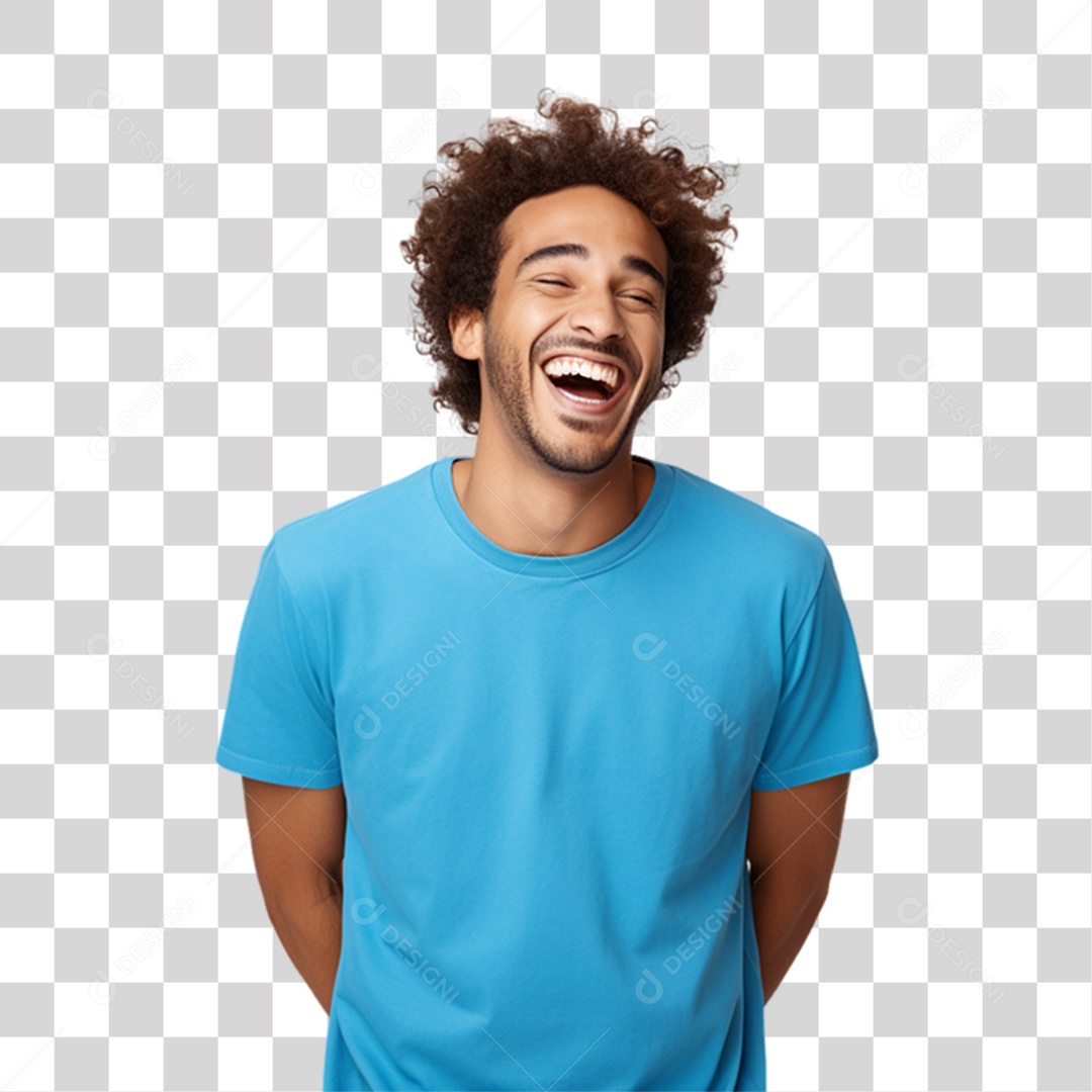 Homem Sorrindo Alegre PNG Transparente