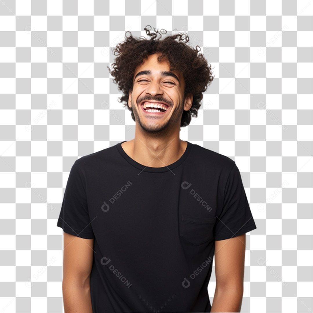 Homem Sorrindo Alegre PNG Transparente