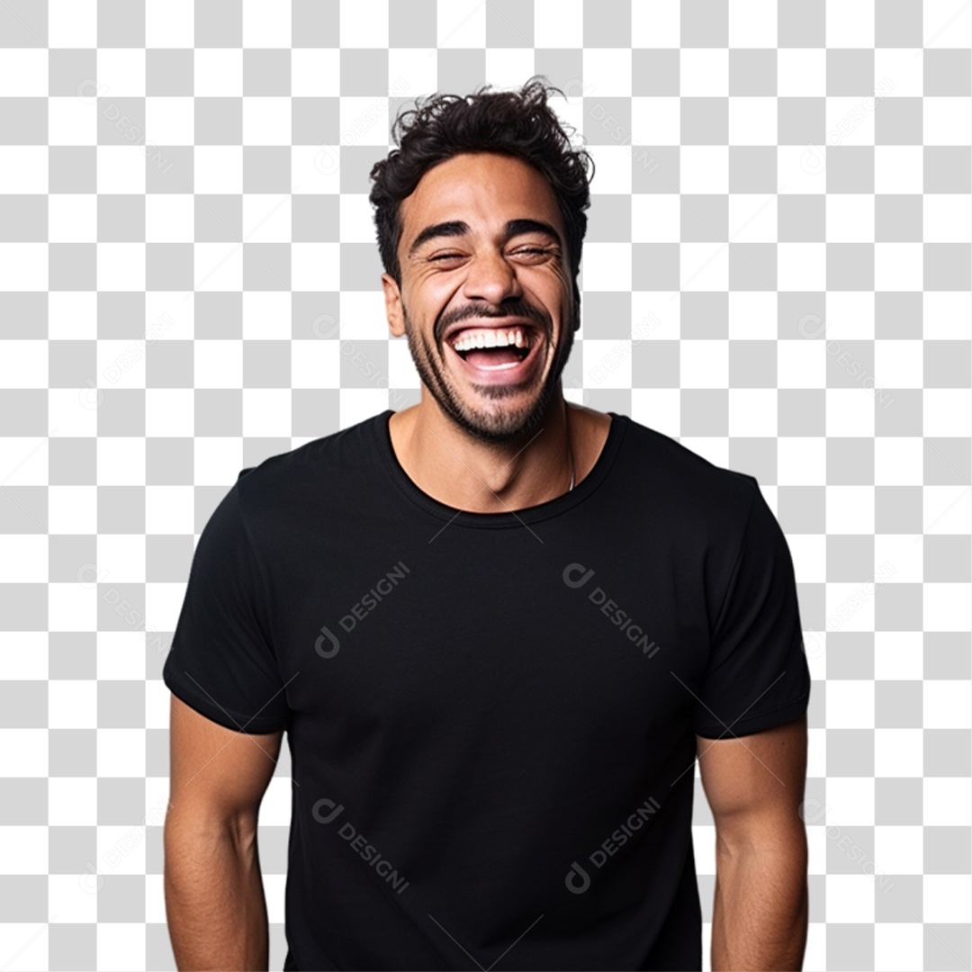 Homem Sorrindo Alegre PNG Transparente