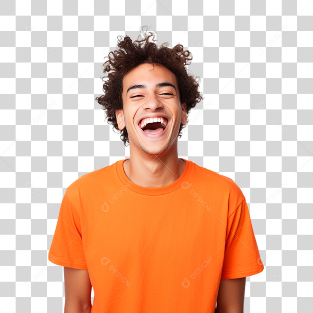 Homem Sorrindo Alegre PNG Transparente