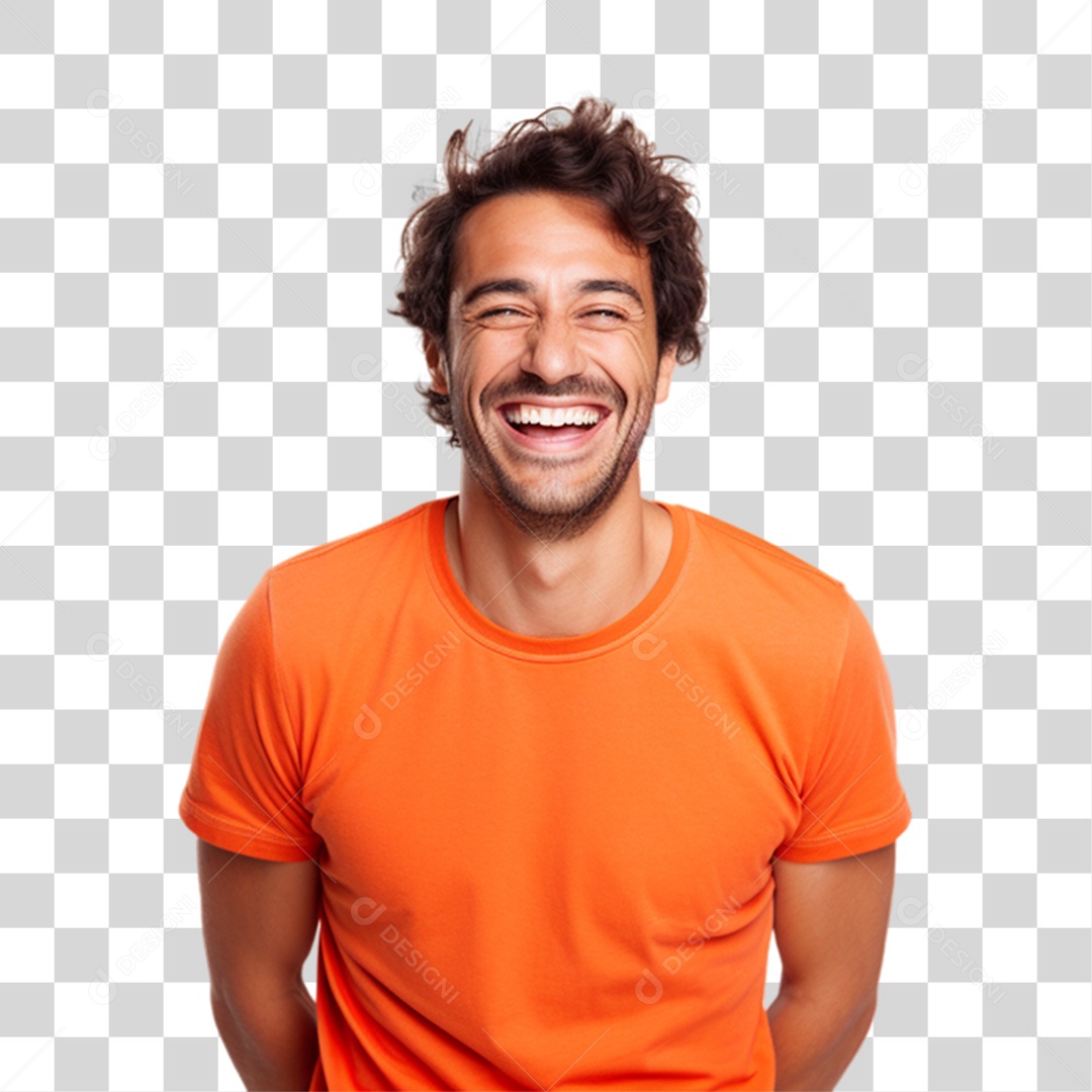 Homem Sorrindo Alegre PNG Transparente