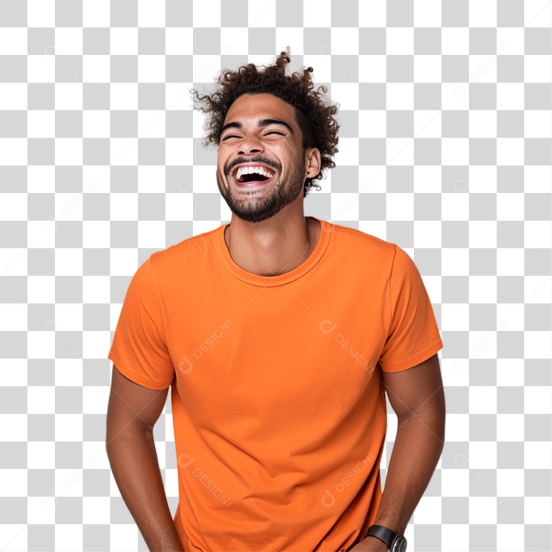 Homem Sorrindo Alegre PNG Transparente