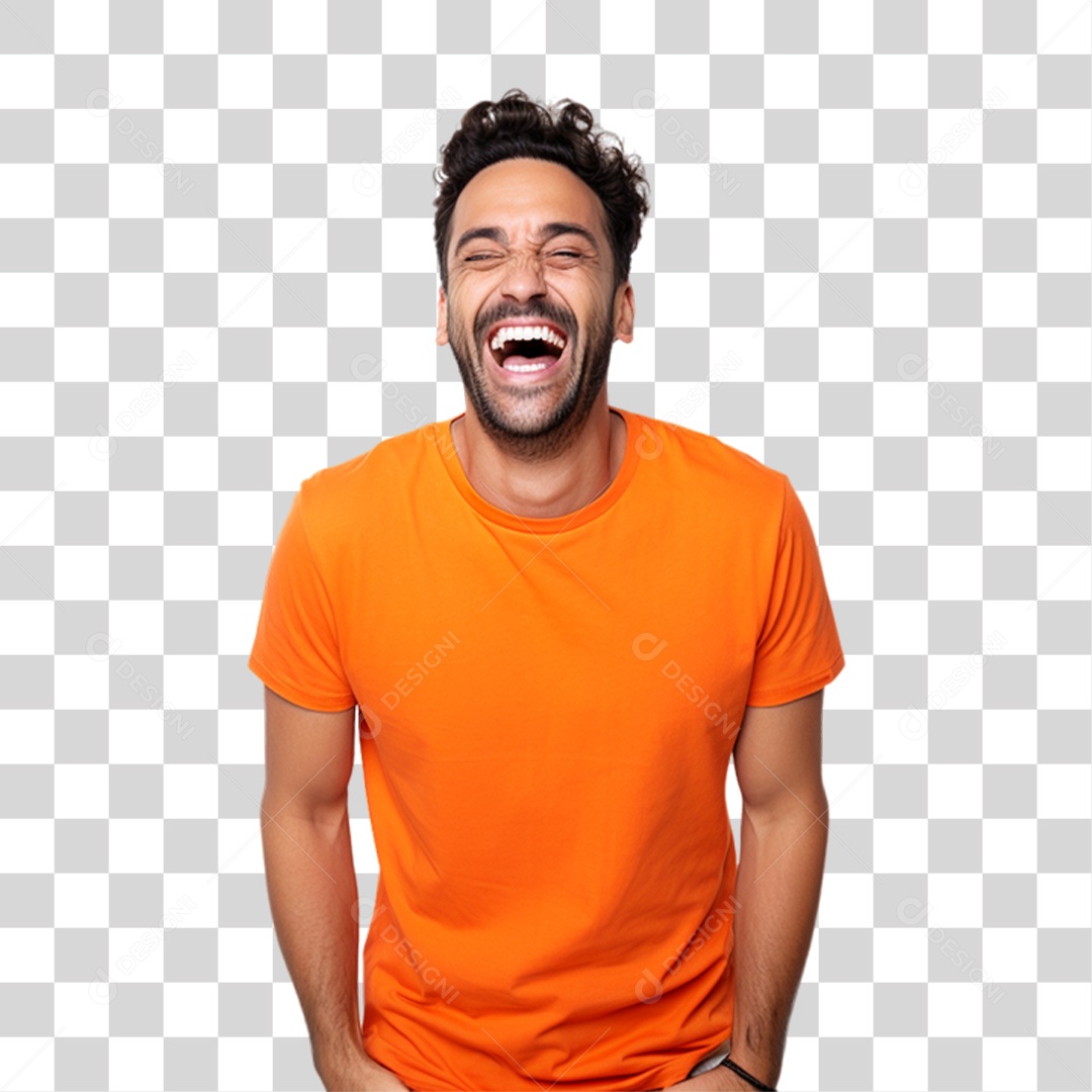 Homem Sorrindo Alegre PNG Transparente