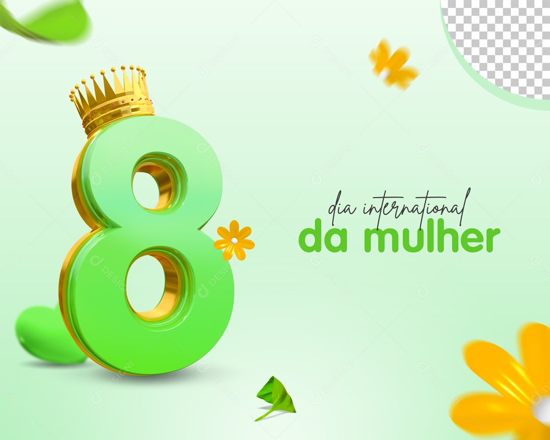 Social Media Dia Internacional das Mulheres 8 de Março PSD Editável