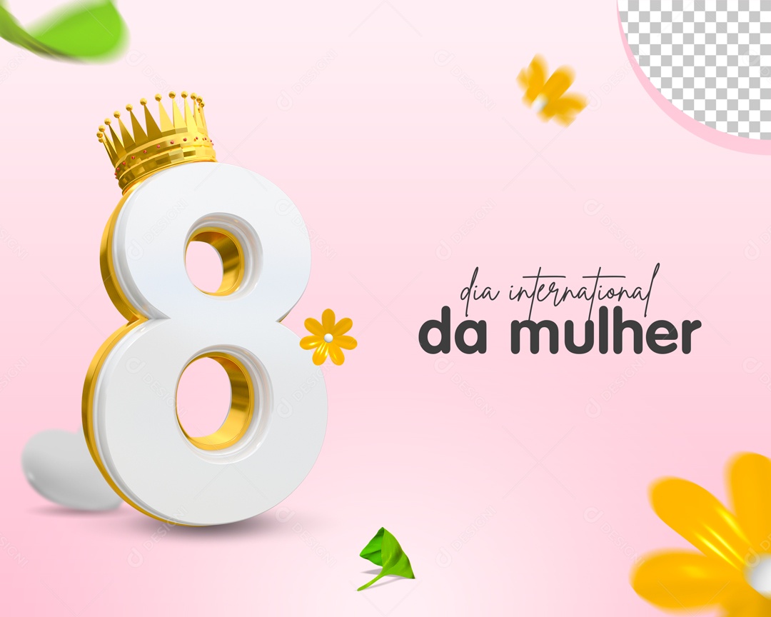 Dia Internacional das Mulheres 8 de Março Social Media PSD Editável