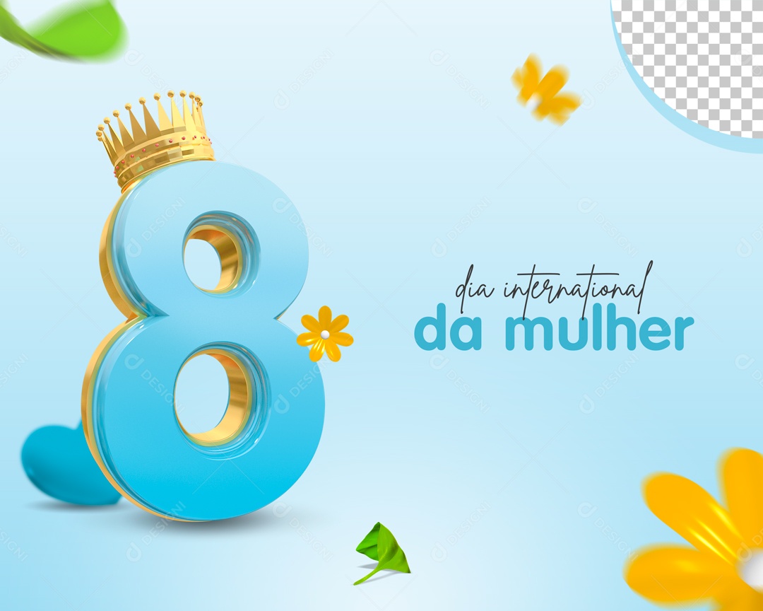 Social Media Dia Internacional das Mulheres 8 de Março PSD Editável