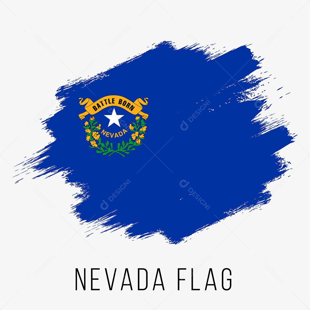 Bandeira do Estado de Nevada Ilustração Vetor EPS