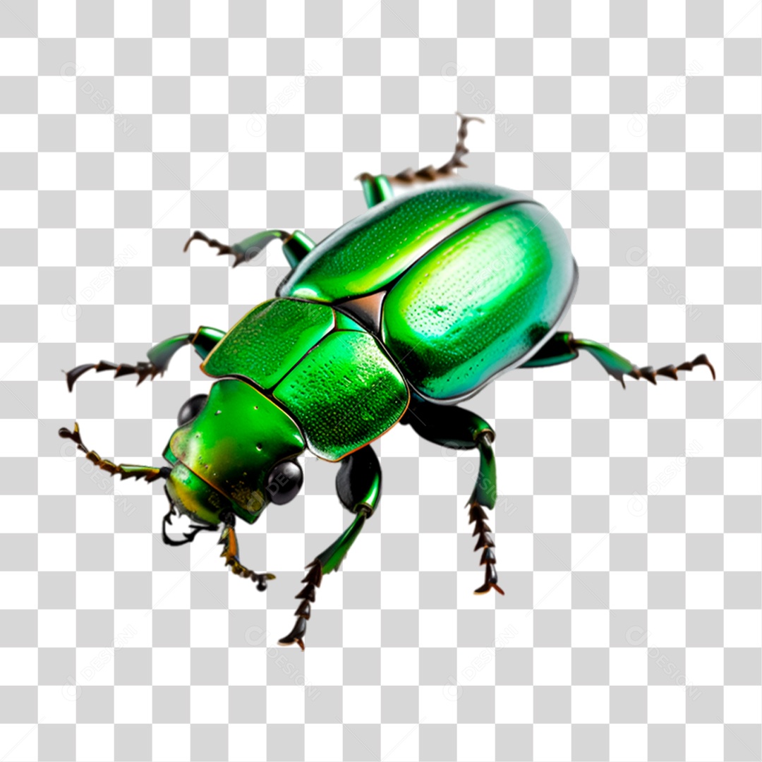 Besouro Verde PNG Transparente