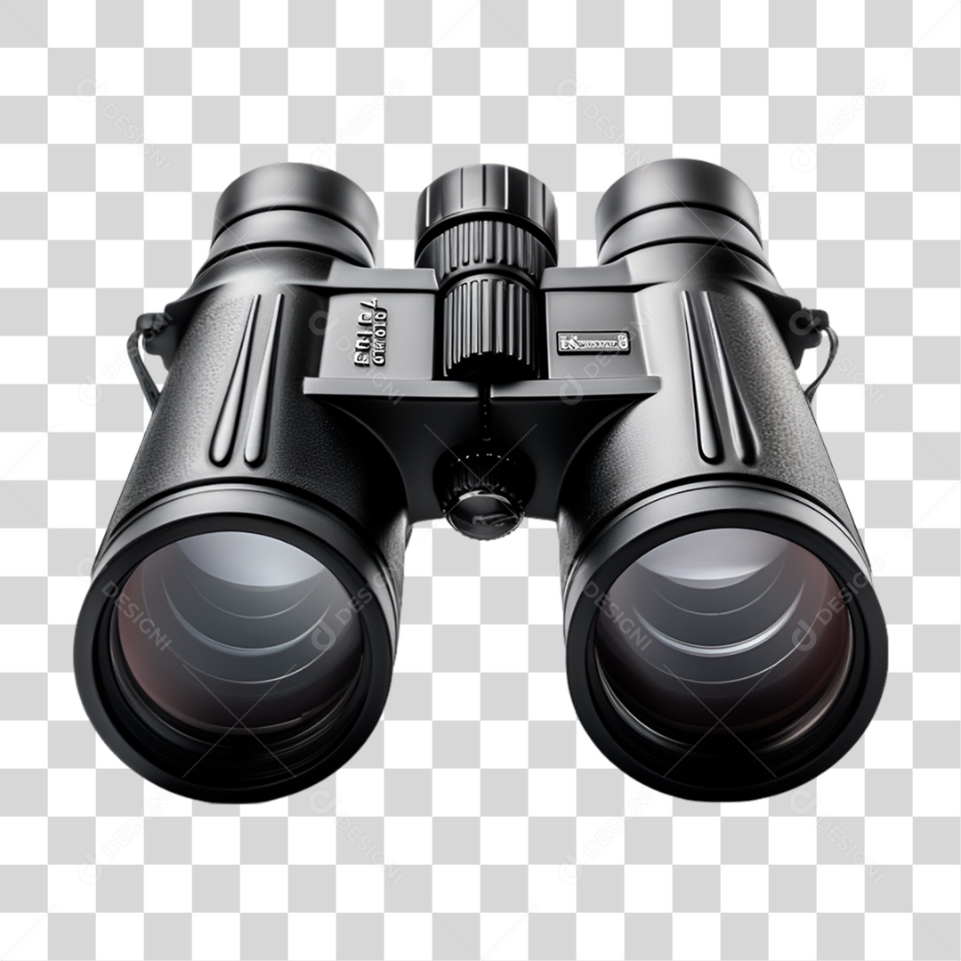 Binoculo Preto PNG Transparente