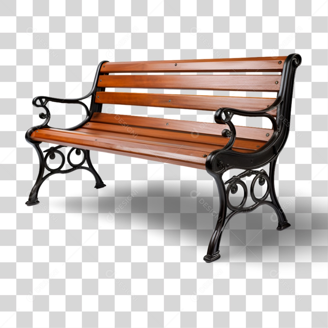 Banco de Madeira PNG Transparente