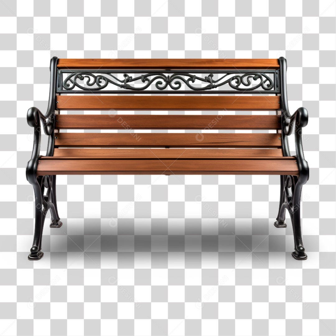 Banco de Madeira PNG Transparente