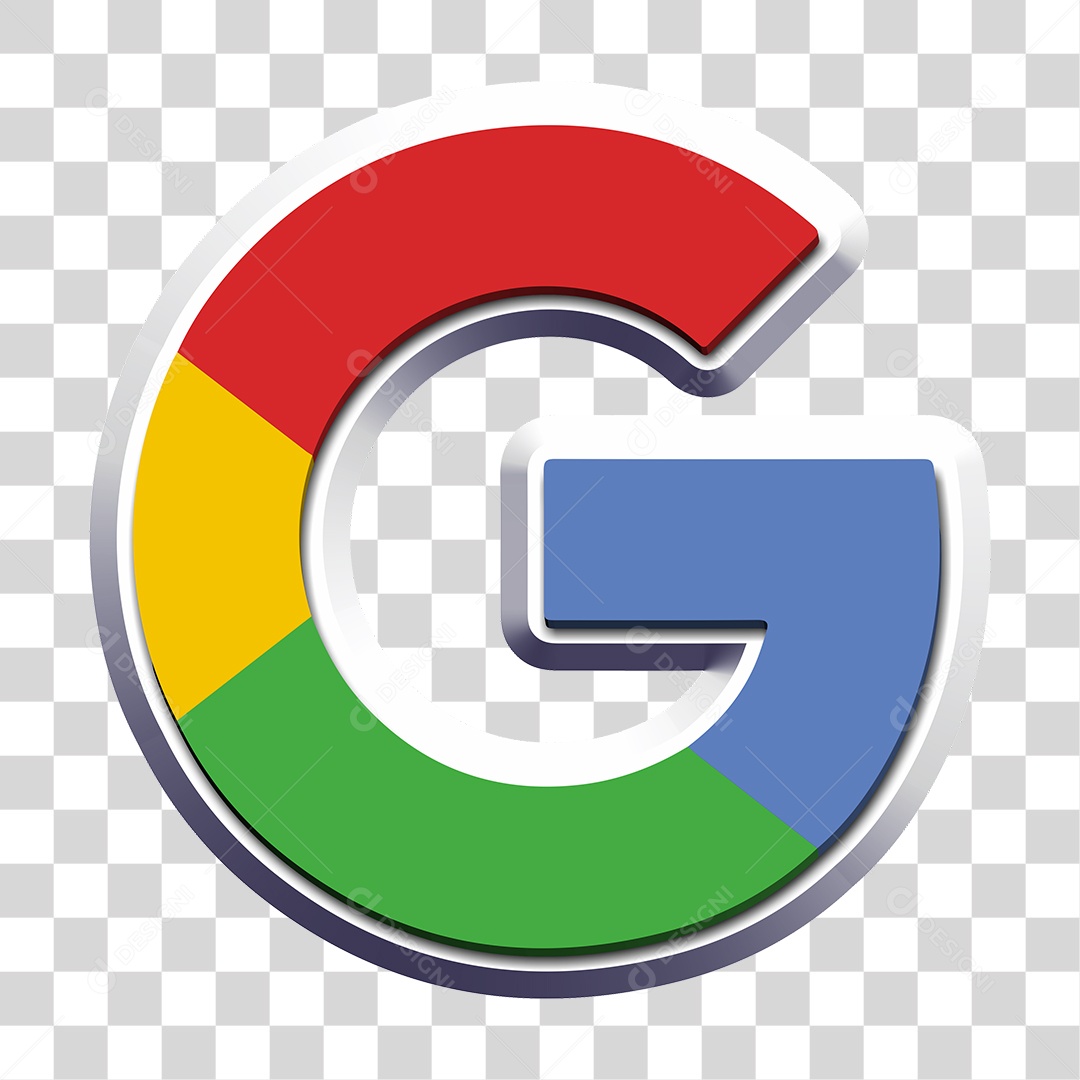 Logo Google Em 3D PNG Transparente