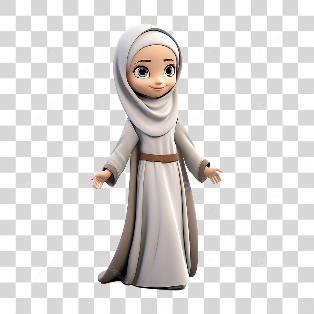 Garota Muçulmana PNG Transparente