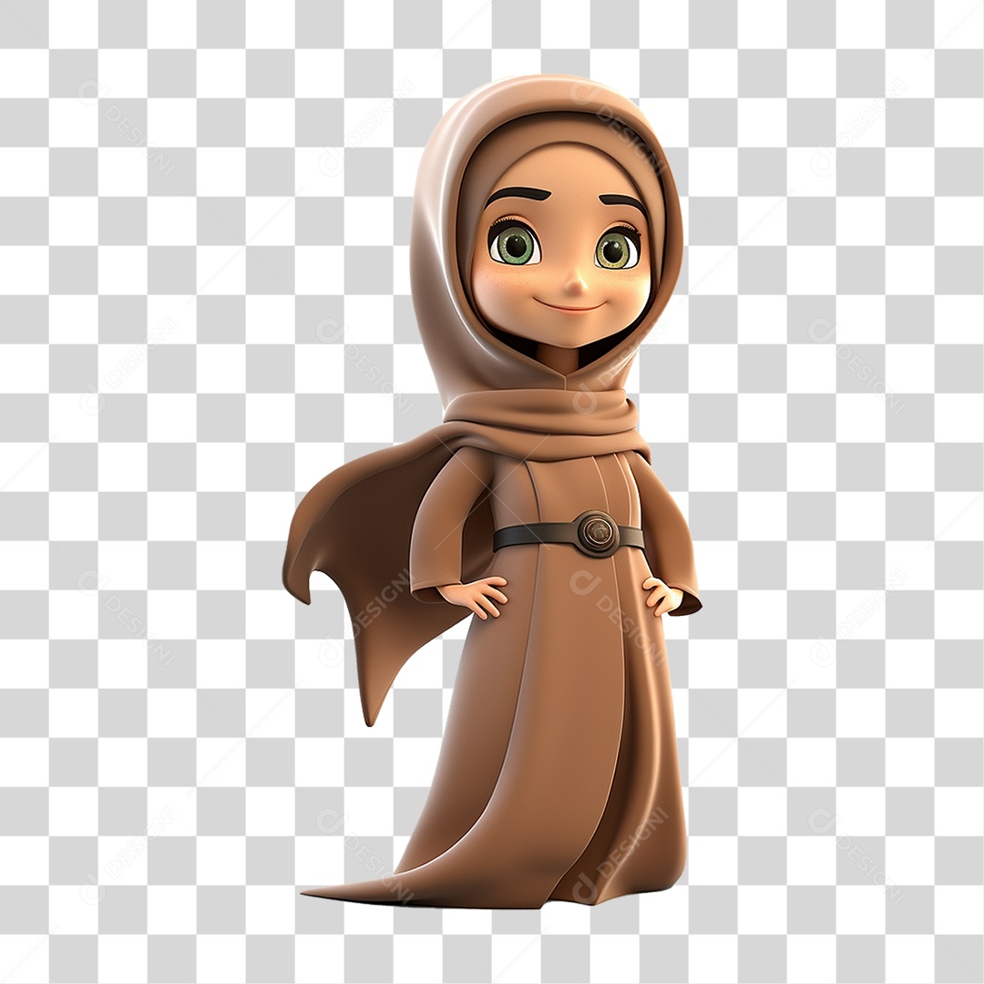 Garota Muçulmana PNG Transparente