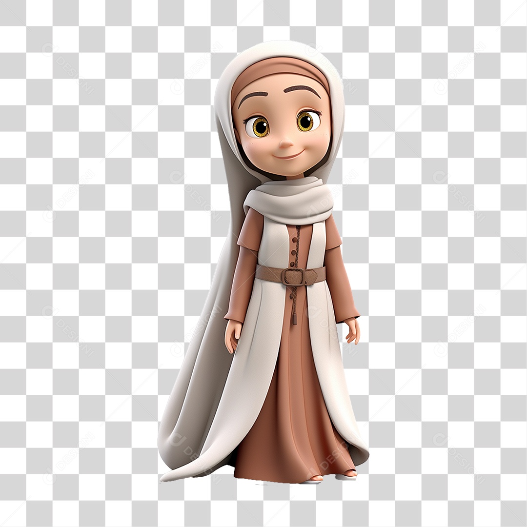 Garota Muçulmana PNG Transparente