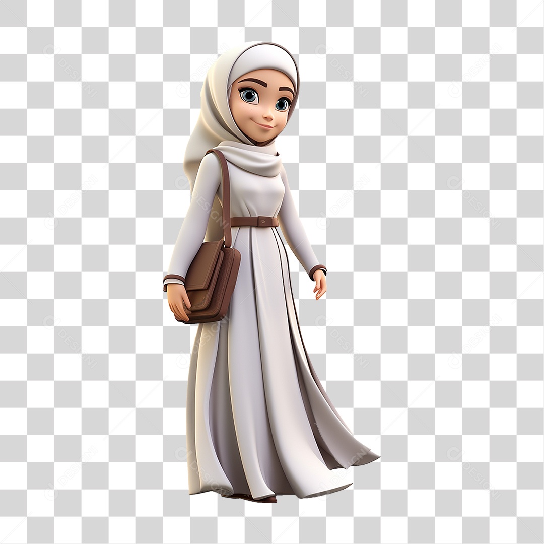 Garota Muçulmana PNG Transparente