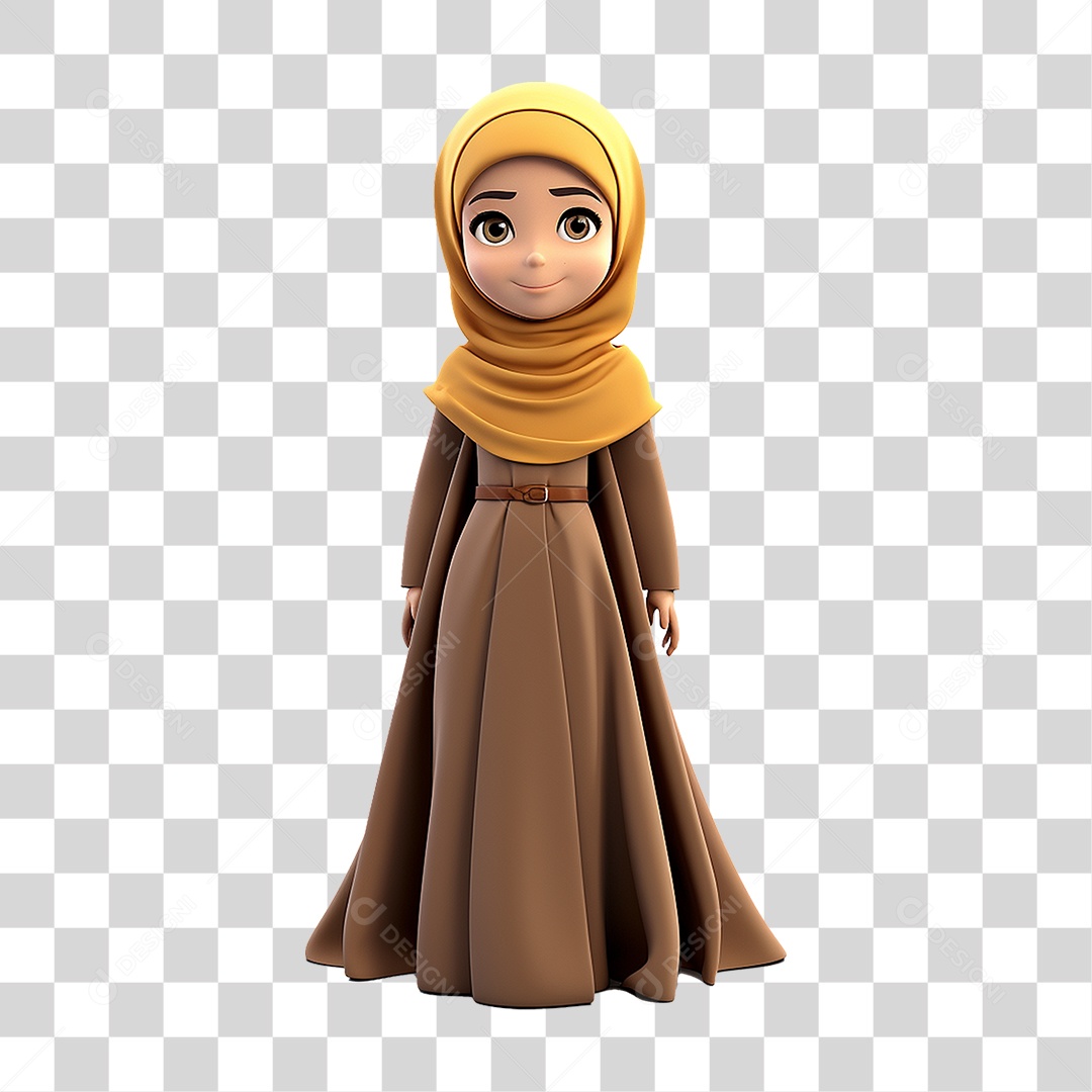 Garota Muçulmana PNG Transparente