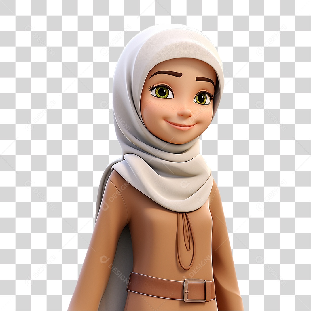 Garota Muçulmana PNG Transparente